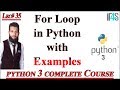Python Tutorial in Urdu | Hindi | For Loop in Python | For Loop Example Programs in Python