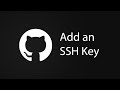 GitHub: Add an SSH Key