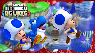 New Super Mario Bros. U Deluxe ᴴᴰ | World 3 (All Star Coins) Solo Blue Toad