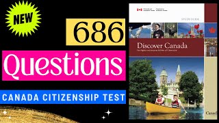 NEW Canada Citizenship Test | More Than 650 Questions | Discover Canada Official Study Guide 2024