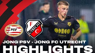 Tiental Jong FC Utrecht verliest van Jong PSV ▶️ | HIGHLIGHTS