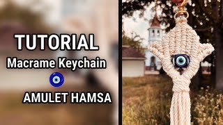 Tutorial Keychain Amulet 🧿 Hamsa / How to make keychain