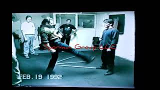 Carl Cestari teaching the killing shift, from the book Cold Steel, And our method of kicking