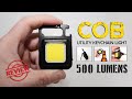 COB Keychain flashlight or mini work light! Type-C charging, magnetic, bottle opener - 500 lumens