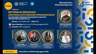 REFORMASI BIROKRASI DAN REGULASI DI BIDANG PENGANGGARAN