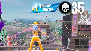 35 Elimination Solo vs Squads Win (Fortnite Chapter 4 Season 2 Full Gameplay)