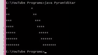 #12 Pyramid Star Triangle Program In Java || Java Technocrat [Hindi]