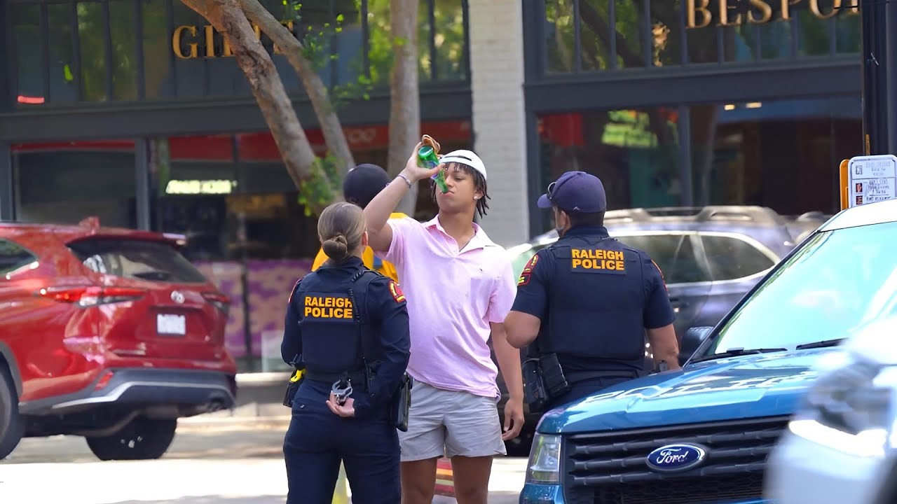 Drinking Fake Beer Prank On Cops Youtube