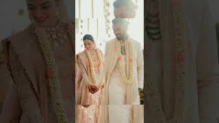 Beutifull Couple ♥️Athiya Shetty and KL Rahul wedding |♥️♥️♥️ #shorts