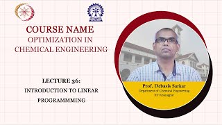 Lecture 36: Introduction to Linear Programmming