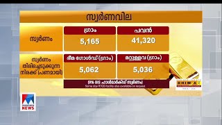 സ്വര്‍ണവിലയില്‍ റെക്കോര്‍ഡ് മുന്നേറ്റം തുടരുന്നു; പവന് 41,320 രൂപ  | Gold rate