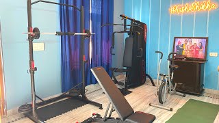 Home gym setup & tour| home gym equipments and ideas| home workout| Decathlon #homegym #decathlon