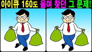 【틀린그림찾기/치매예방】 아이큐 160도 울며 찾던 그 문제! 【다른그림찾기/두뇌운동】