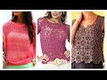 Very Attractive And Gourges Fancy Collection Crochet Hand Made Blouse And Tops Design Ideas