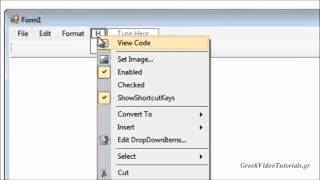 Visual Basic Tutorial 24-NotePad Part 2- Greek