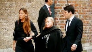 Prinses Christina (70 jaar) in Delft bij herdenking Prins Friso