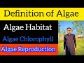 Define Algae | Thallus Structure | Reproduction Of Algae