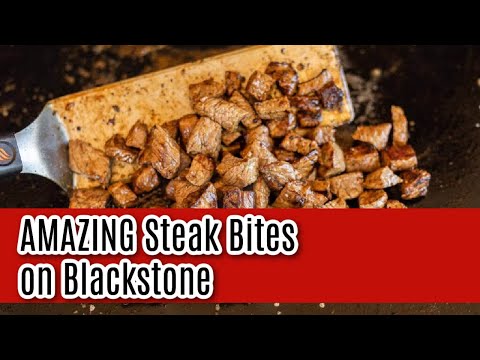 Blackstone Steak Bites Recipe - Grillonadime.com