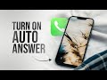 How to Turn On Auto Answer on iPhone (tutorial)