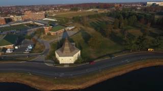 Drone View of Montebelo Lake Baltimore MD