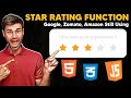 How to create a Simple & Interactive Star Rating System with HTML, CSS & JavaScript! in 2024