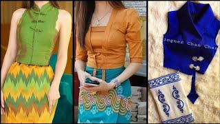 Beautiful collection of two piece Traditional Myanmar dresses|casual wear and formal wear Burmese