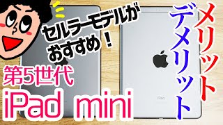 iPad mini 第5世代は断然セルラーモデルがオススメ！Wi-Fiモデルとの違いやメリット・デメリットをわかりやすく解説！