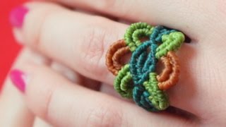 How to Make a Colorful Macrame Ring [DIY]