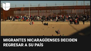 Migrantes nicaragüenses frustrados por nueva política migratoria en EEUU deciden volver a su país