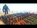 King Kong VS 1000 Dinosaurs | ARK