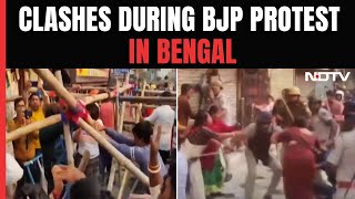 BJP Protest In Bengal: Violence During BJP Protest In Bengal's Barrackpore