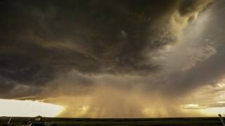 Dramatic Alaskan Sunset during Thunderstorm