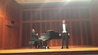 Hisham Breedlove singing Song to a Dark Virgin - F. Price / Tired - R.V. Williams (Countertenor)