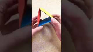 How To Make a Paper MOVING FLEXAGON Origami - Fun & Easy Origami#shorts