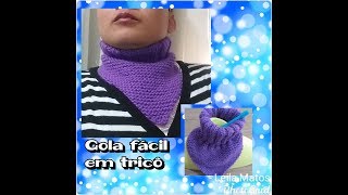 GOLA FACIL EM TRICÔ!