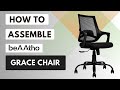 beAAtho Grace Mesh Mid Back Office Revolving Chair Assembly Video