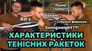 Як краще розуміти огляди Тенісної Кухні? Характеристики тенісних ракеток