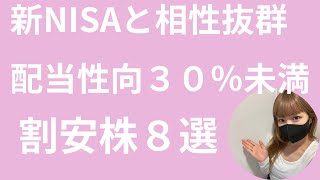 新NISAと相性抜群！配当性向３０％未満の増配余力たっぷりな高配当株８選【20254年1月31日データ】