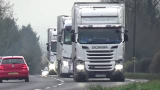 IRISH TRUCKS ON THE A41 January 2019