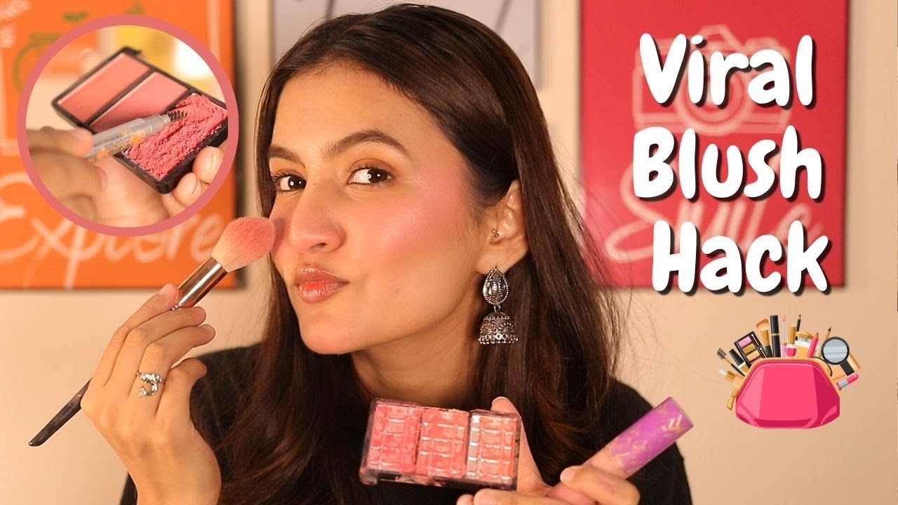 Try This Blush Hack For Perfection Viral Makeup Hack Hira Faisal