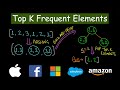 Top K Frequent Elements | Leetcode #347 | Heap | Hashmap