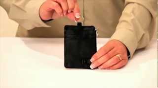 Identity Stronghold Secure Mini Wallet with Key Ring Overview RFID Blocking