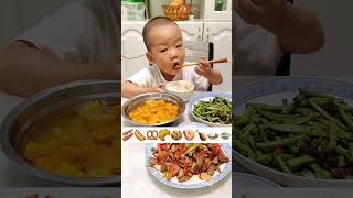 Baby mukbang food| baby eats lunch #shorts  #viralvideo