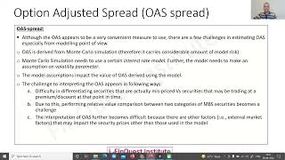 Z-spread and OAS