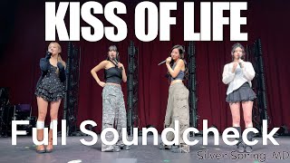 241118 키스 오브 라이프 KISS OF LIFE - Full soundcheck (3 songs) live @ Fillmore, Silver Spring 4K Fancam