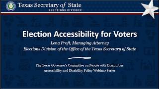 Election Accessibility for Voters