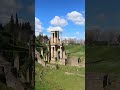 stunning roman theatre ruins in volterra historic roman ruins of an old theatre from roman times