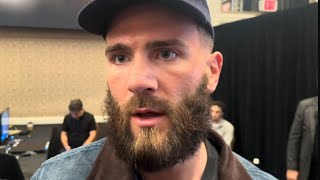 Caleb Plant IMMEDIATELY AFTER HEATED FACE OFF with Trevor McCumby; REVEALS WORDS TRADED