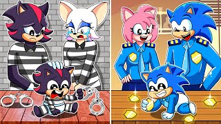 Family Police vs Family Thief!!! - Police & Thief - Sonic The Hedgehog 3 Animation