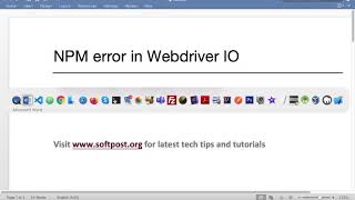 undefined npm ERR code ELIFECYCLE Please assist NPM error webdriverIO